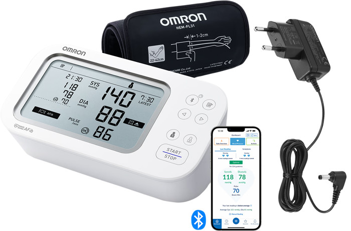 OMRON X7 Smart AFib + Power Adapter Main Image