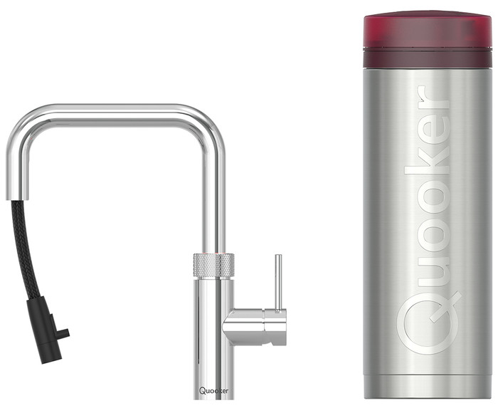 Quooker PRO3 + Quooker Flex Square Chroom Main Image