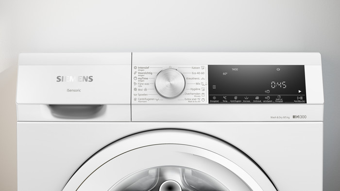 Siemens WN34A100NL - 8/5 kg detail