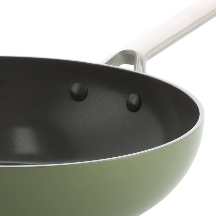 BK Sublime Wokpan 28 cm Olijfgroen detail