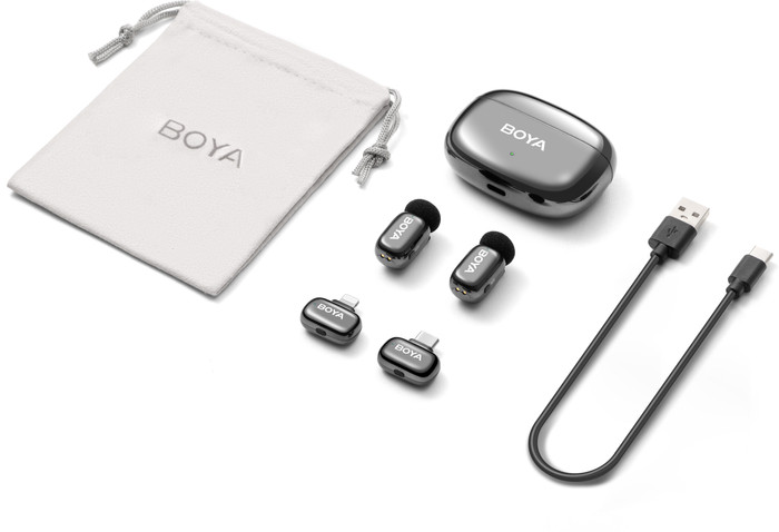 Boya Mini 2 Grijs voor Usb C en Lightning Main Image