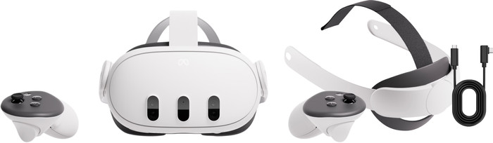 Meta Quest 3 512GB Refurbished + BlueBuilt PC Link Cable + E Main Image