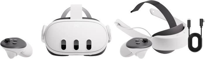 Meta Quest 3 512GB Refurbished + BlueBuilt PC Link Cable + E Main Image