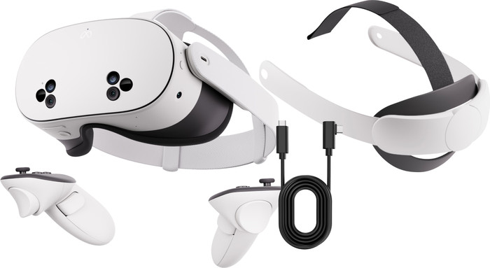 Meta Quest 3S 256GB Refurbished + BlueBuilt PC Link Cable + Elite Strap Main Image