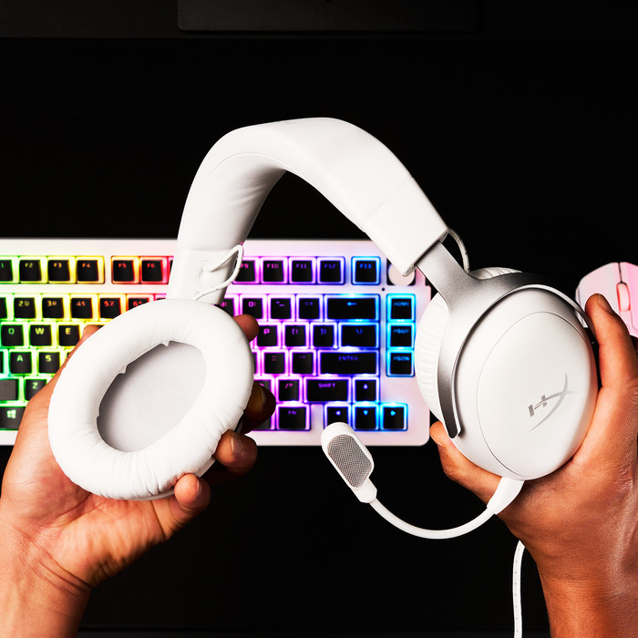 HyperX Cloud III Wired Gaming Headset - Wit (PC, PS5, Xbox Series X/S) visual leverancier