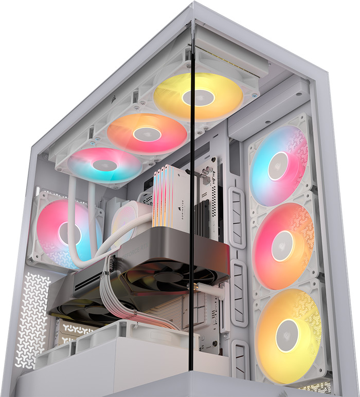 CORSAIR 3500X RS-R ARGB Wit product in gebruik