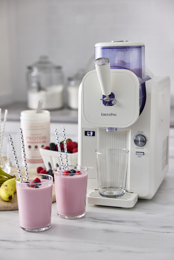 Greenpan FROST Cream product in gebruik