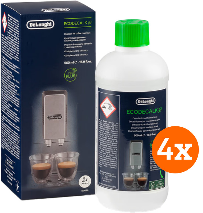 De'Longhi EcoDecalk Descaler 4 x 500ml Main Image