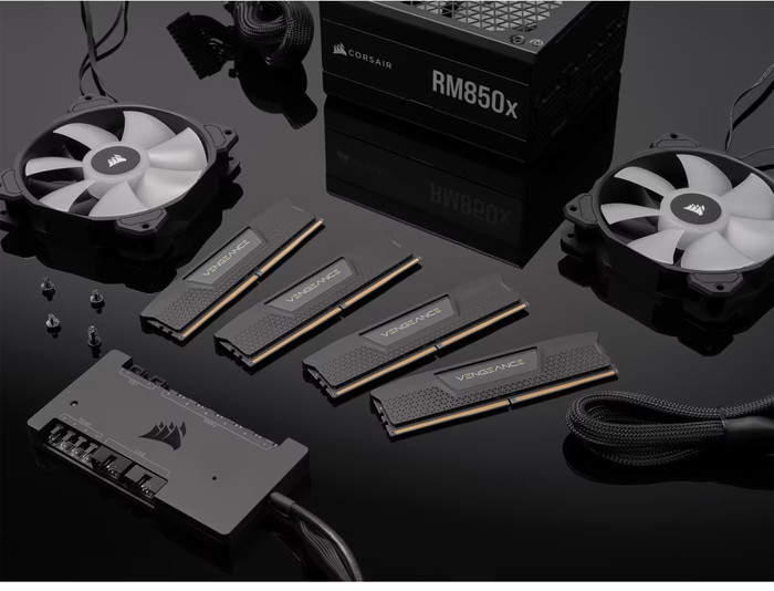 CORSAIR Vengeance 32GB (2x16GB) DDR5 DIMM 6400MT/s CL36 XMP product in gebruik