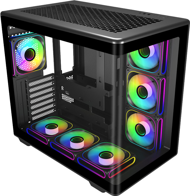 Cooler Master Elite 600 Zwart ARGB rechterkant