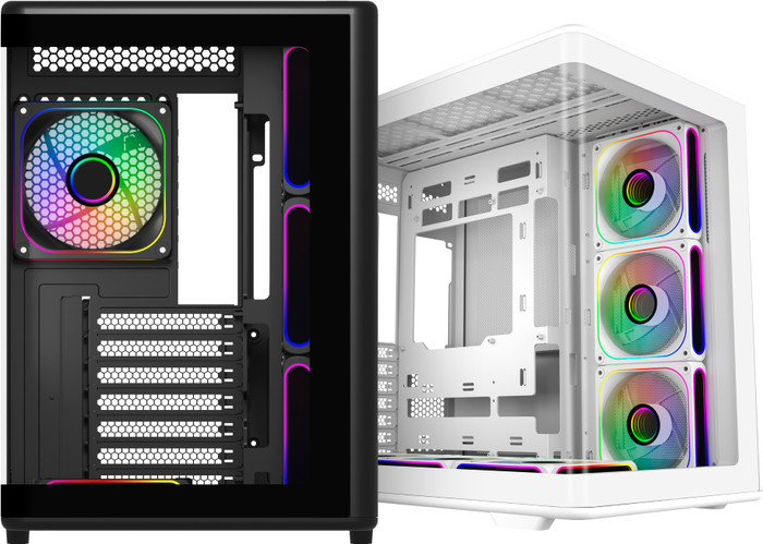 Cooler Master Elite 600 Zwart ARGB voorkant