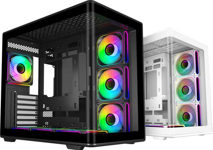 Cooler Master Elite 600 Zwart ARGB voorkant