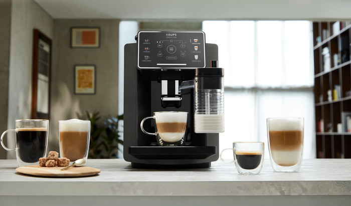 Krups Sensation Milk M50 EA9129 product in gebruik