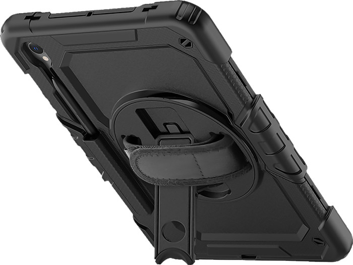Just in Case Samsung Galaxy Tab S10 FE Plus Shockproof Case Zwart achterkant