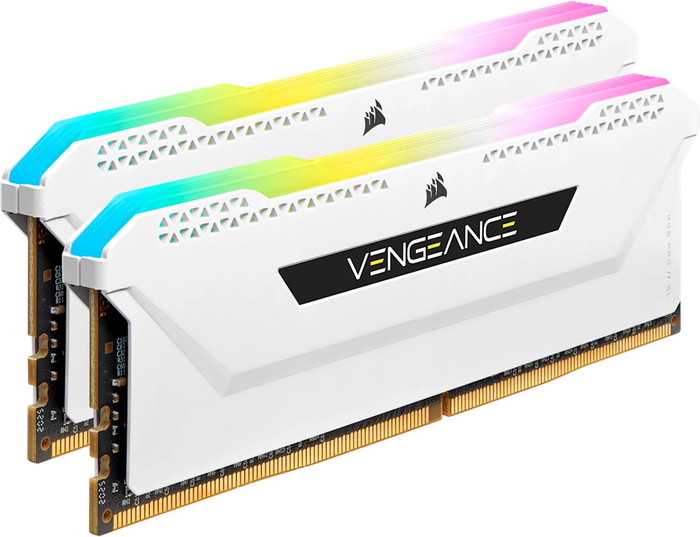 CORSAIR Vengeance RGB PRO SL Wit 32GB (2x16GB) DDR4 DIMM 3200MHz C16 XMP rechterkant