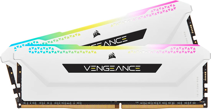 CORSAIR Vengeance RGB PRO SL Wit 32GB (2x16GB) DDR4 DIMM 3200MHz C16 XMP Main Image