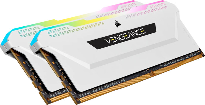 CORSAIR Vengeance RGB PRO SL Wit 32GB (2x16GB) DDR4 DIMM 3200MHz C16 XMP rechterkant