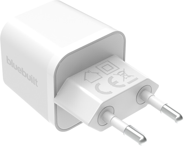 BlueBuilt Power Delivery Oplader met Usb C Poort 65W Wit rechterkant