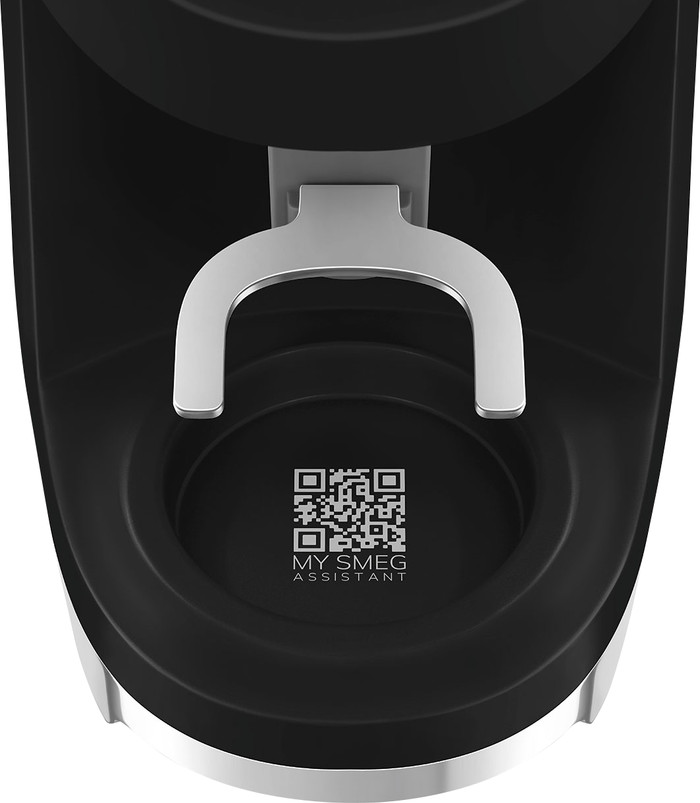 SMEG CGF03BLUE Zwart detail