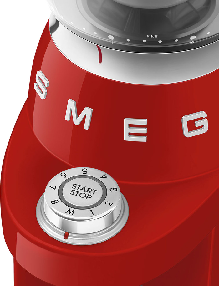 SMEG CGF03RDEU Rood detail