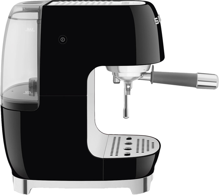 SMEG ECF03BLEU Zwart linkerkant