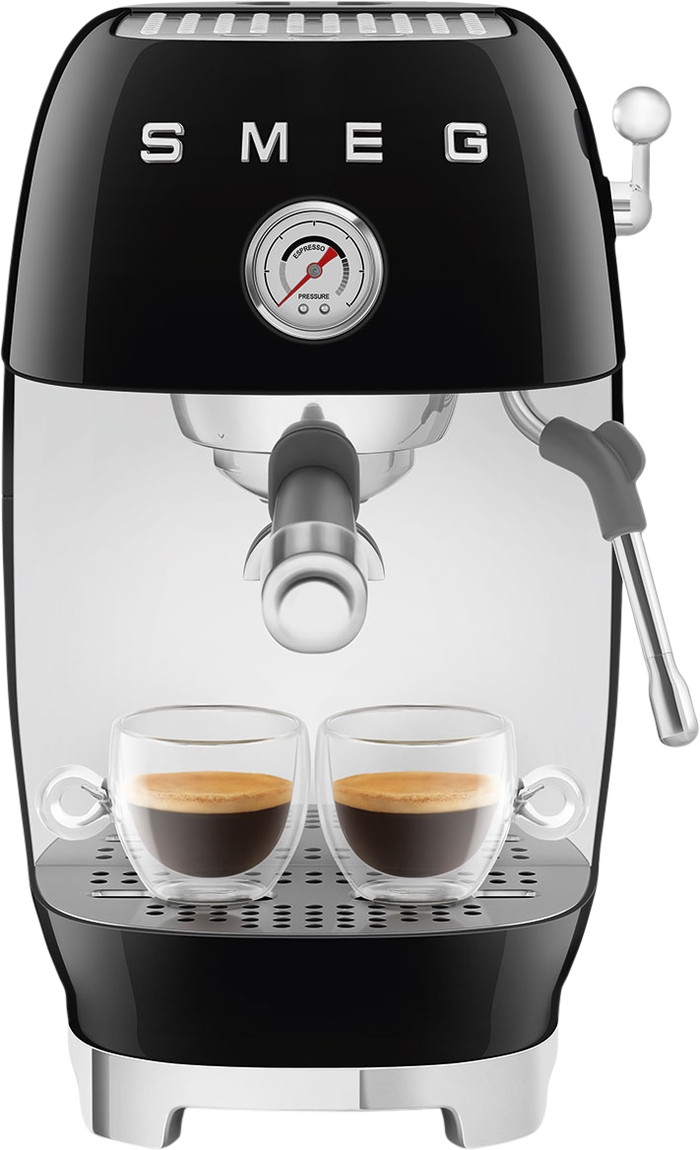 SMEG ECF03BLEU Zwart voorkant