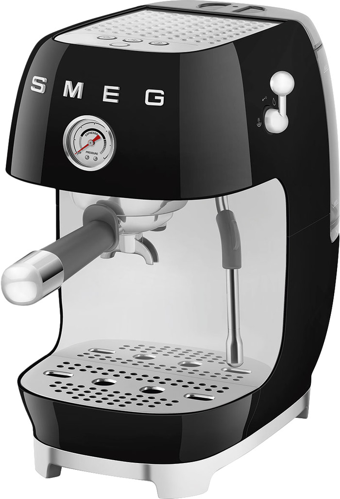 SMEG ECF03BLEU Zwart rechterkant