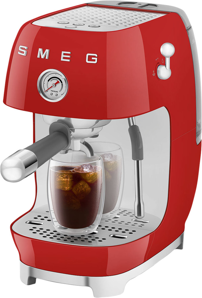 SMEG ECF03RDEU Rood linkerkant