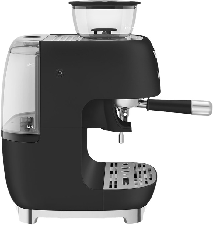 SMEG EGF03BLMEU Mat Zwart linkerkant