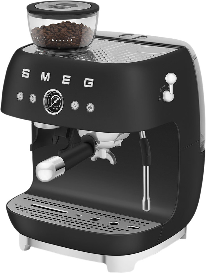 SMEG EGF03BLMEU Mat Zwart rechterkant