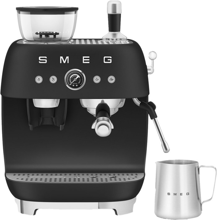 SMEG EGF03BLMEU Mat Zwart voorkant