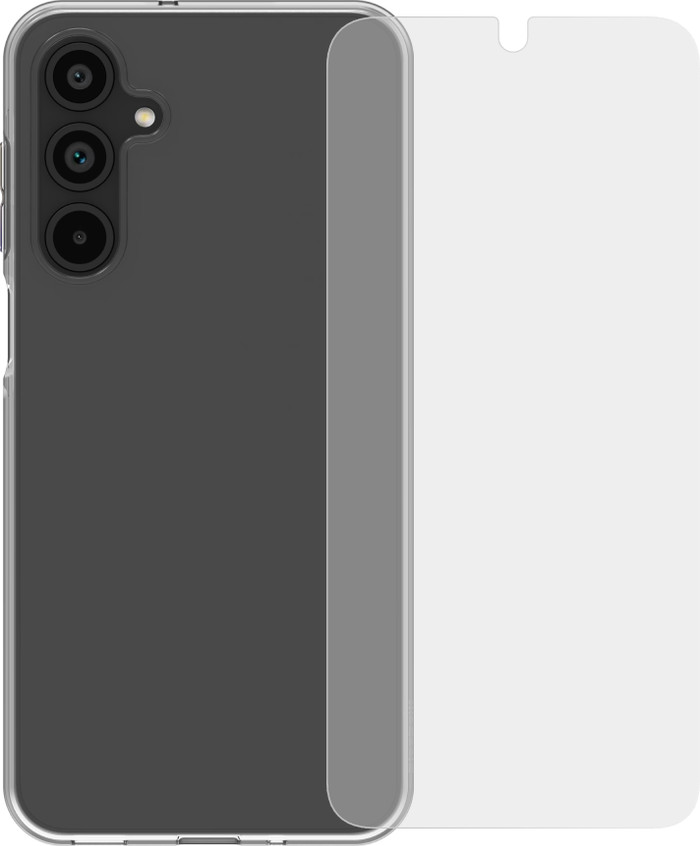 BlueBuilt Back Cover Samsung Galaxy A16 4G/5G Transparant + Screenprotector Glas Main Image