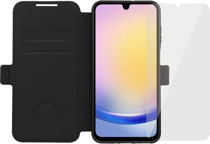 BlueBuilt Samsung Galaxy A26 Book Case Zwart + Screenprotector Glas Main Image