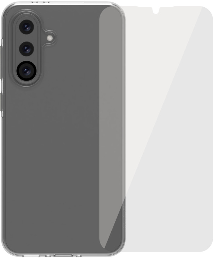 BlueBuilt Samsung Galaxy A36 Back Cover Transparant + Screenprotector Glas Main Image