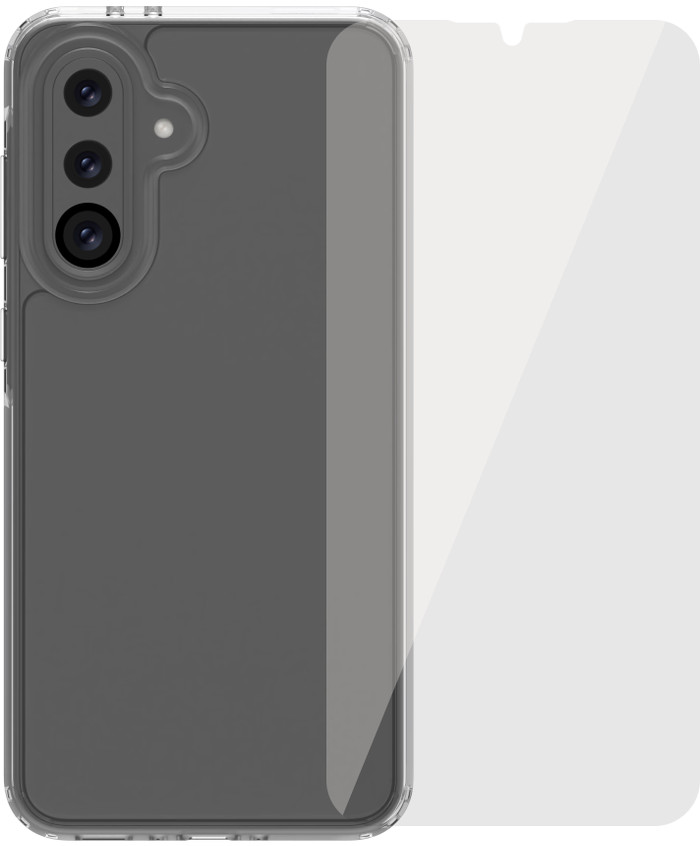 BlueBuilt Protective Back Cover Samsung Galaxy A36 Transparant + Screenprotector Glas Main Image