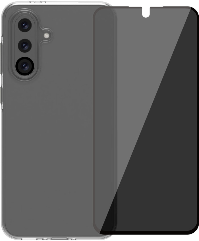 BlueBuilt Samsung Galaxy A36 Back Cover Transparant + Privacy Filter Screenprotector Glas Main Image