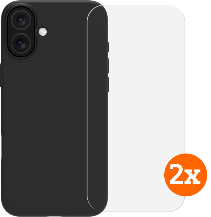 BlueBuilt Protective Back Cover met MagSafe iPhone 16 Plus + Screenprotector Glas Duo Pack Main Image