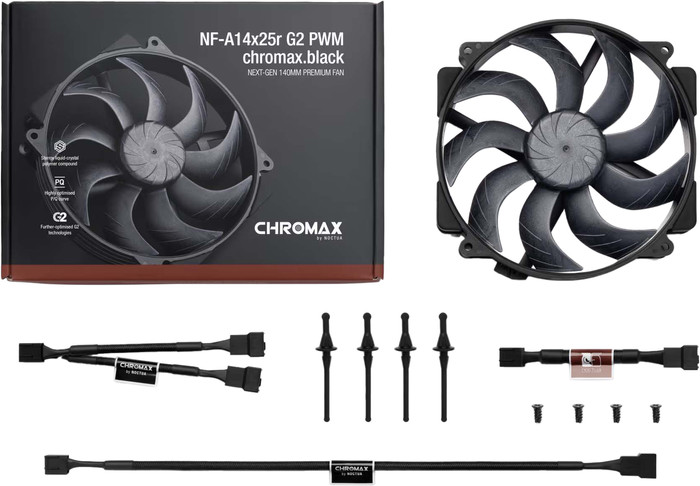 Noctua NF-A14x25r G2 PWM Zwart accessoire