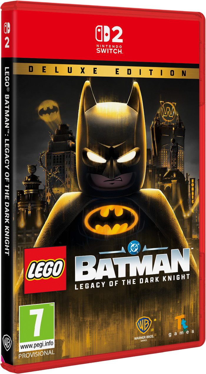 LEGO Batman: Legacy of the Dark Knight Deluxe Edition Nintendo Switch 2 verpakking