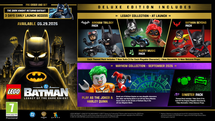 LEGO Batman: Legacy of the Dark Knight Deluxe Edition Nintendo Switch 2 visual leverancier