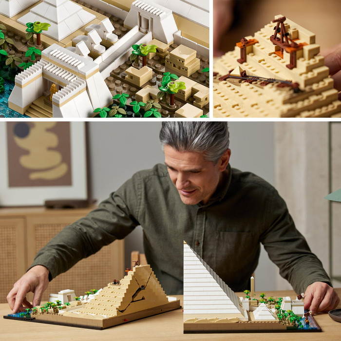 LEGO Architecture Grote Piramide van Gizeh 21058 product in gebruik