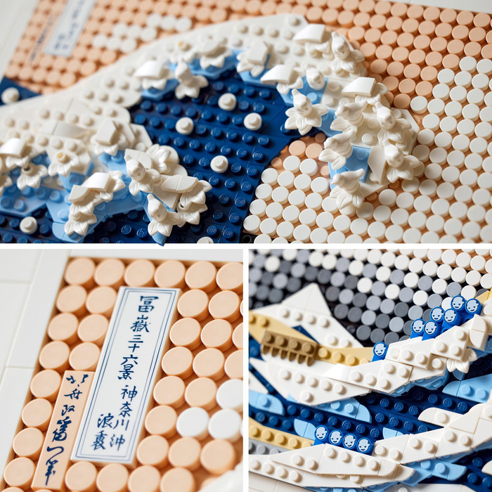 LEGO Art Hokusai The Great Wave 31208 product in use