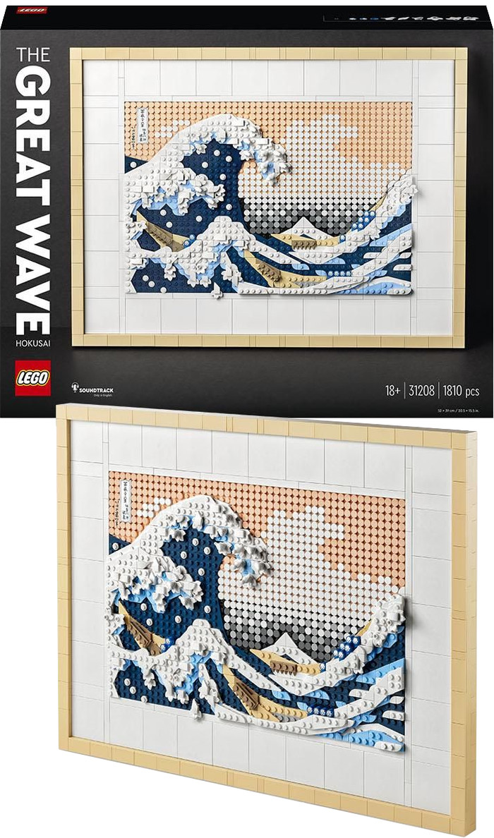 LEGO Art Hokusai The Great Wave 31208 right side