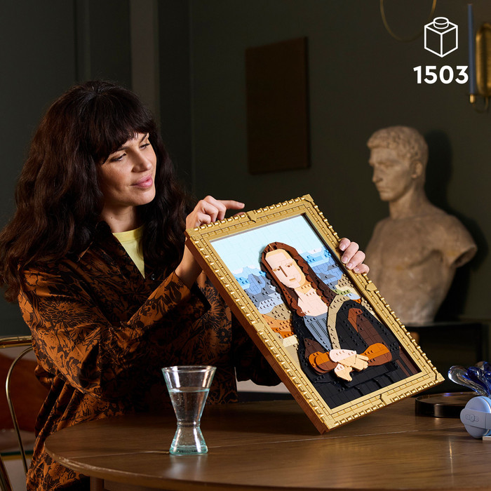 LEGO Art Mona Lisa 31213 product in gebruik