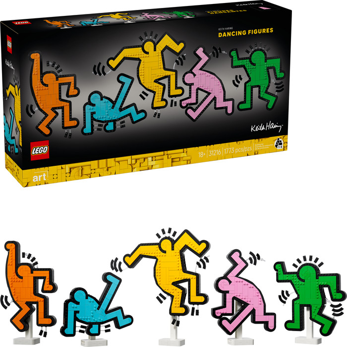 LEGO Art Keith Haring Dansende Figuren 31216 rechterkant