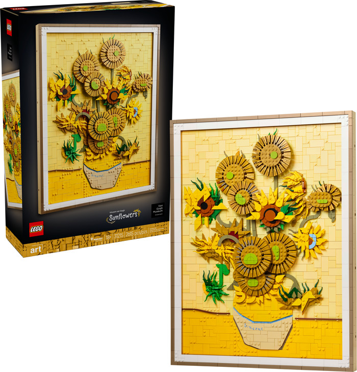 LEGO Art Vincent van Gogh Zonnebloemen 31215 rechterkant