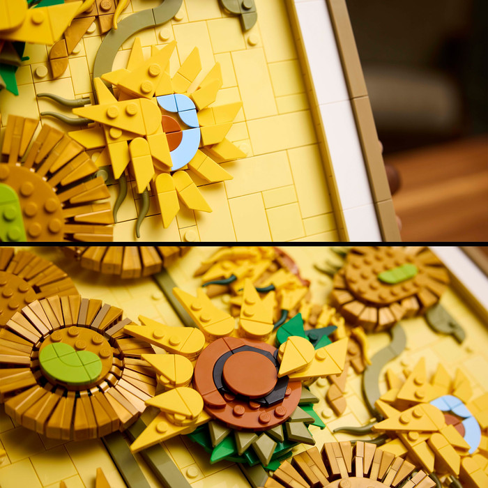 LEGO Art Vincent van Gogh Zonnebloemen 31215 product in gebruik
