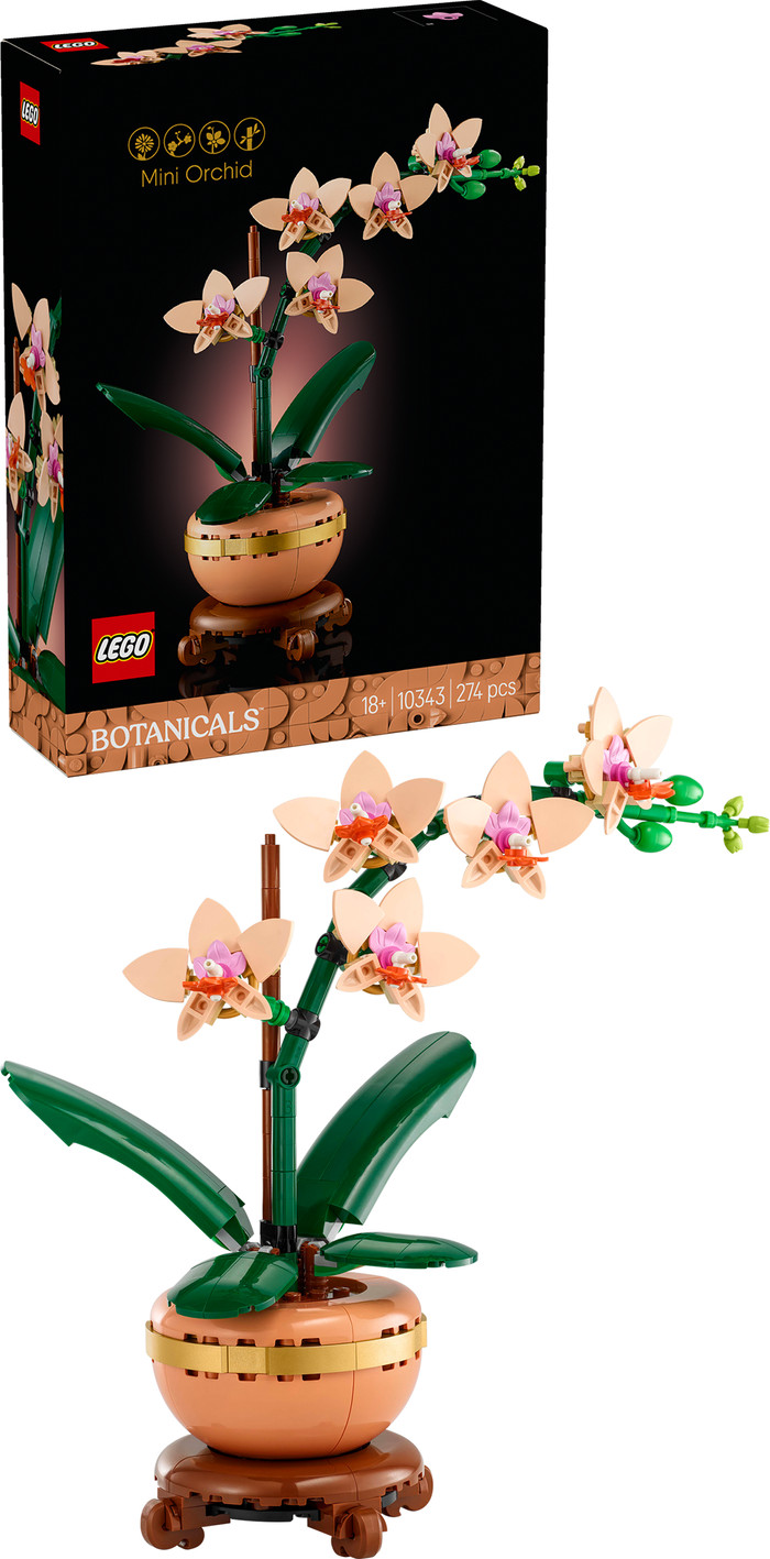 LEGO Botanicals Mini Orchidee 10343 rechterkant