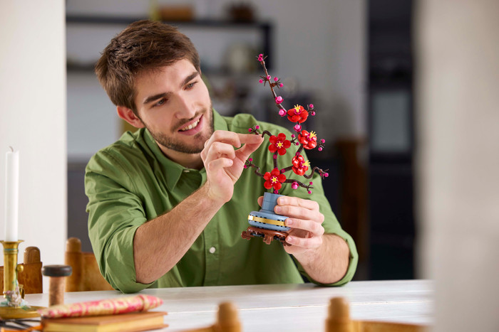 LEGO Botanicals Japanse Abrikoos 10369 product in gebruik