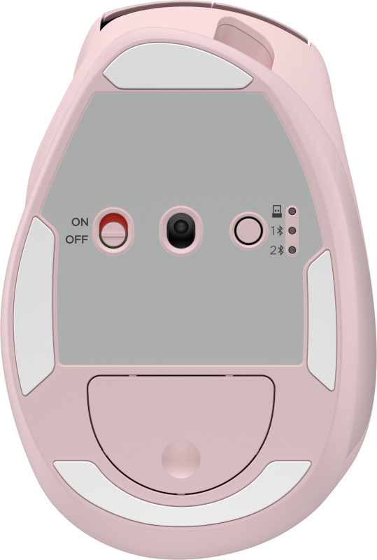 HP Tilt Ergonomische Muis 720M Roze onderkant